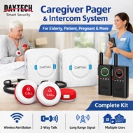 Daytech CallTou Caregiver Pager Wireless Alert Button Home Intercom System Long Range 2 Way Radio fo