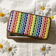 小巾繡首飾盒 飾品收納盒 刺繡 彩虹