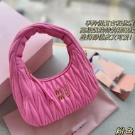 2 0 5 Underarm Pleated Dumpling Backpack Leather Casual {Q u a l i t y} w n d e r h o b Diagonal Fem