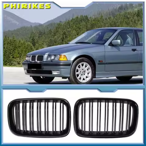 Gloss Black E36 Grille ABS Front Replacement Hood Kidney Grill For BMW E36 1992-1999 for BMW 318i 32