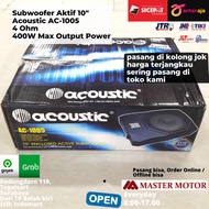 Subwoofer Kolong Jok 10 inch ACOUSTIC AC 1005 4 ohm 400W 4 ohm Sub Woofer Aktif Speaker Audio Mobil Calya Ayla Agya Sigra Xpander Innova Rush Mobilio Kijang Woofer Audio Mobil AC1005