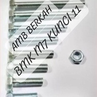 BMK/BOLT NUT M7 KEY 11 LENGTH 2CM TO 5CM