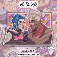 ARCANE Jinx Ekko Portrait Vinyl Sticker