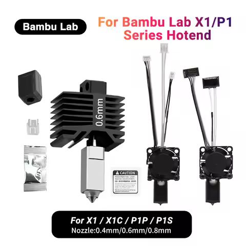 For Bambu Lab X1 X1C P1P P1S Hard Steel Nozzles Bamboo Bambulabs Combo Thermistor For bambu lab cool