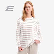 ELGINI E16455 Baju Lengan Panjang Berjalur Wanita S-XXL | Women’s Striped Long Sleeve Top