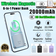 【3C Certification 】Magnetic Powerbank 20000mAh Wireless Powerbank Fast Charging Powerbank Camping Bu