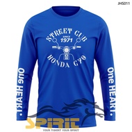 [SEDANG DISKON ] baju kaos honda C70 motor clasic street cub pria lengan panjang jumbo