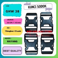 3.8cm Black Buckle Bag Lock