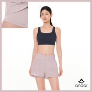 [ANDAR Korea] Shirring Band 2-in-1 Shorts | Women’s Running Shorts with Inner Shorts | Lightweight G
