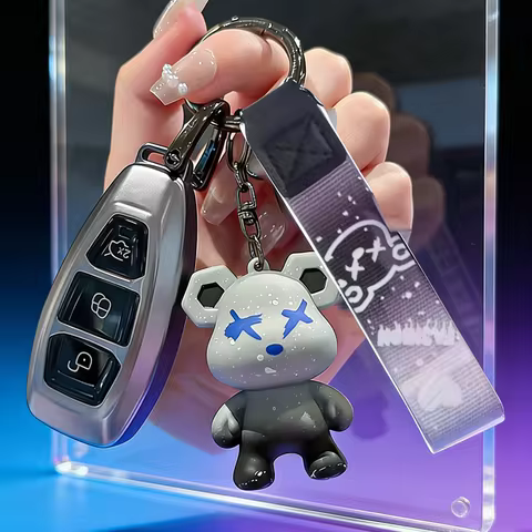 Metallic Gray TPU for Ford Focus 3 4 Mondeo MK3 MK4 Fiesta Ecosport Kuga ST C-Max B-Max Remote Car K