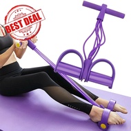 6-tube Pull Rope Elastic Resistance Band Exercise Body Up Home Fitness Workout Equipment Sit U4u9