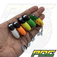 Soft PDG Soft Frog 4cm 6g  Haruan Jump Frog Casting Haruan Lure Umpan Soft Plastic Lure Fishing Frog Hook Toman exp