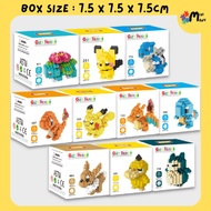 [READY STOCK] LN0 | LB0YU Nano Block Bricks PK Monsters Series DIY Toys 小颗粒微钻积木 宠物小精灵宝可梦玩具模型