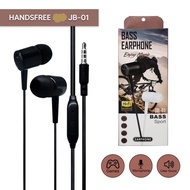 JG SHOP HEADSET HANDSFREE JB-01 SPORT BASS STEREO EARPHONE JB01 HEADPHONE