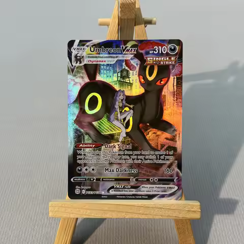 BRS FST PTCG6-003 Tcg proxy PKM Cards Umbreon VMA Gengar VMAX Rare Collection Battle Toys Gifts for 