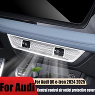 1pc Dust Cover for Audi Q6 e-tron 2024 2025 Center Console Air Outlet, Protective Vent Guard, Interi
