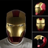 Iron Man Helmet อิเล็กทรอนิกส์ Iron Man Full Head Helmet led Iron Man หน้าปกกับคอสเพลย์ฮาโลวีนสำหรับ
