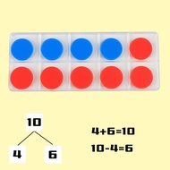 [tenlzsp0bc] Math Game Board Game Sensory Toys Early Learning Educational Toy Math Manipulatives