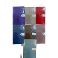 A5 Button Leather Cover Agenda Notebook