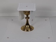 Catholic Altar Linens Set with Red Cross (Pall, Purificator, Corporal, Towel)