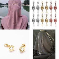 HEALTHFUL Mask Chain Magnet Hook For Hijabi Magnetic Buckle Brooch Connector Tudung Hijab Magnet Clip Kerongsang Shawl