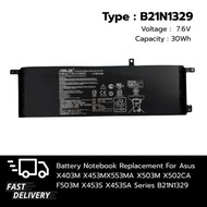 (ส่งฟรี ประกัน 1 ปี) แบตเตอรี่ โน๊ตบุ๊ค Compatible B21N1329 with ASUS X453 X403M X453MX553MA X503M X