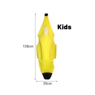 Adults Child Banana Costume Cosplay Fancy Dress Fruit Costume