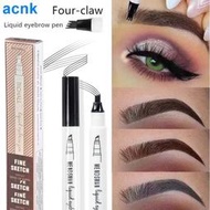 Waterproof Fork tip 4 Head Sketch Liquid Eyebrow Pencil
