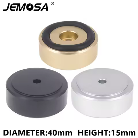 4PCS 40*15mm Aluminum Amplifier Feet Shock Absorber HIFI Amplifier Rubber Feet Turntable Feet Audio 