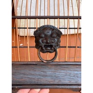 Mặt Hổ Phù GỖ MUM Gắn Lồng Chào Mào KHUYÊN