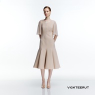 VICKTEERUT (ราคาปกติ 15800-.) Re-Edition Flounce Sleeve Flare Dress เดรสแขนระบาย ทรงบาน