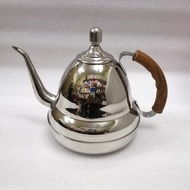 Teapot Stainless Steel Tea Pot Kette Hot Coffee Server Teko Kopi Air Panas