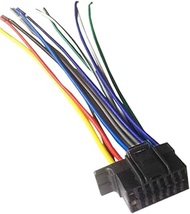 16 Pin Auto Stereo Wiring Harness Compatible with Sony DSX-A200UI / DSX-A400BT / DSX-B700 / DSX-M50B