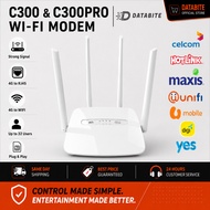 C300 Pro 4G LTE WiFi Router SIM Card Modem Internet Wireless Hotspot 150Mbps RJ45 LAN Support Maxis 