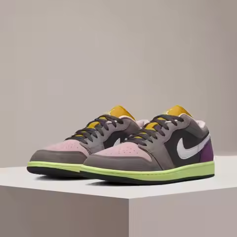 Nike Air Jordan 1 Low Basketball Shoes Cushioning, Slip-Resistant, Durable Performance Unisex Athlet