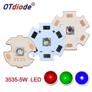 5W High Power LED 5Watt SMD 3535 XPE2 XPG2 3-3.6V Green 520nm Blue450nm 2-2.4V Red Chip 1500mA For D