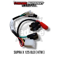 Kabel Aki Komplit Supra X 125 Old Karbu KTM Kabel Baterai Accu Positif Negatif Rumah Sikring Set Sok