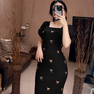 Aqila Rayon Premium Daster with Ribbon Motif, Latest Teenage Women's Daster Daster Night Dress