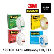 3M Scotch Tape Magic Transparent Double Sided 810/811/600/665 Refill 19mm x 32.9m