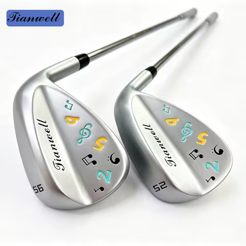 Tianwell Golf Wedges Set 48/50/52/54/56/58/60 Degree Musical Note Pattern Golf Sand Wedges Club With