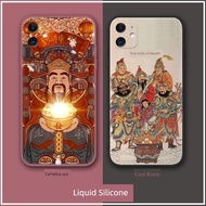 财神爷手机壳 发财手机壳 God of Wealth Apple 16 casing telefon bimbit 15pro max silikon cair xsmx sesuai untuk 8