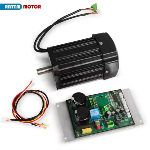 850W 1100W DC Brushless Lathe Spindle Motor With Control Board Card Controller For CD-210V MX-210V W