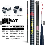 PASIFIK Joran Tegek Fishing Rod Serat Kaca Joran Pancing Portable Teleskopik Fiber Glass Super Kuat