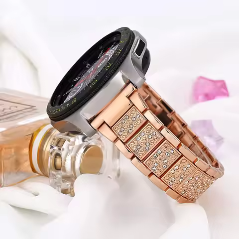 Metal Watch Band for Fossil Women's Gen 5E 42mm / Women's Gen 6 Gen4 Sport Bracelet Bling Quick Rele