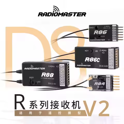RadioMaster Receiver elrs R86C&R88 Compatible D8/D16/SFHSS Protocol For Fixed Wing Plug And Play Air