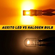 2Pcs AUXITO 7440 LED Caus No Hyperflash T20 W21w Wy21w 7440Na LED Error Free Amber Car Turn Signal