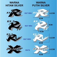 Cutting Sticker RX7 RR3 RR4 RR5 RX7X 8cm ARAI HELMET Sticker Single