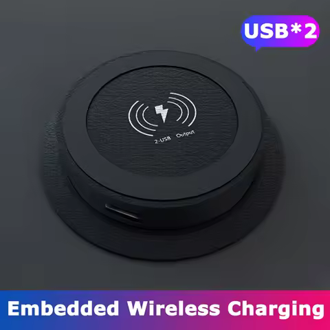 20W QI Wireless Charger Furniture Desktop Embedded Wireless Charger For iPhone 11 XS Samsung S10 Tab