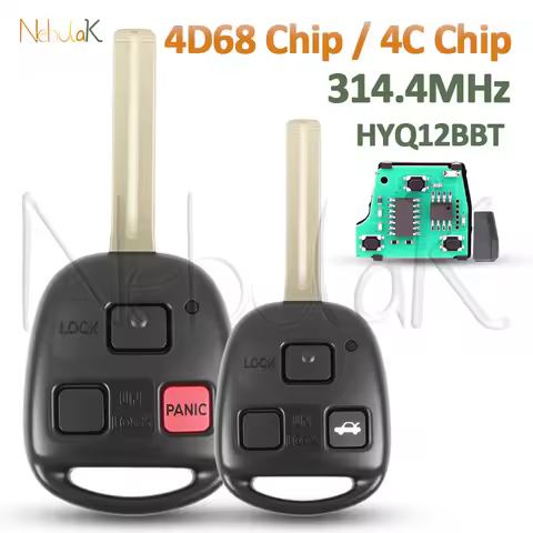 Remote Key 4D68 4C Chip For Lexus LS430 IS300 RX400h RX350 GX470 RX330 LS430 ES300 ES330 314.4MHz HY