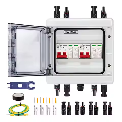 B52C IP65 Waterproof Solar Combiner Box With Multi-Layer Protection, Surge Protection PV 2 Input 2 O